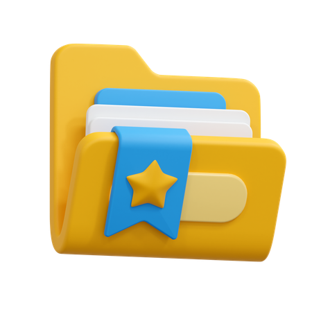 Lesezeichenordner  3D Icon