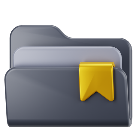 Lesezeichenordner  3D Icon