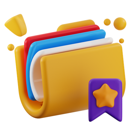 Lesezeichenordner  3D Icon