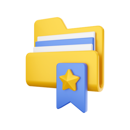 Lesezeichenordner  3D Icon