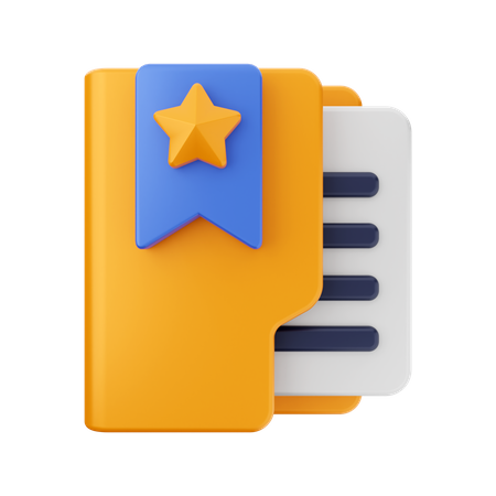 Lesezeichenordner  3D Icon