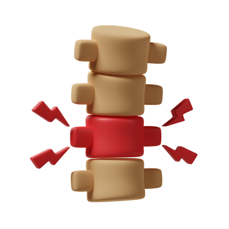 Lesión espinal  3D Icon
