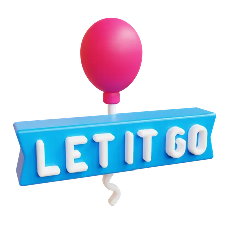 Let it go  3D Icon