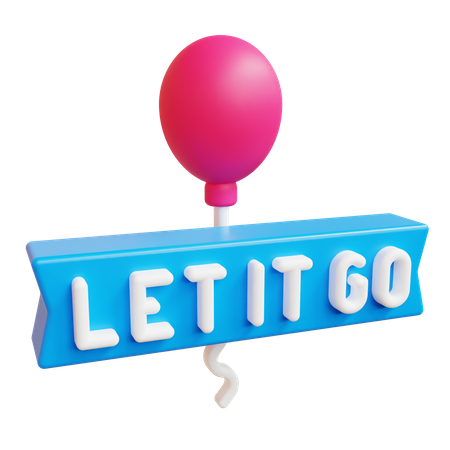 Let it go  3D Icon