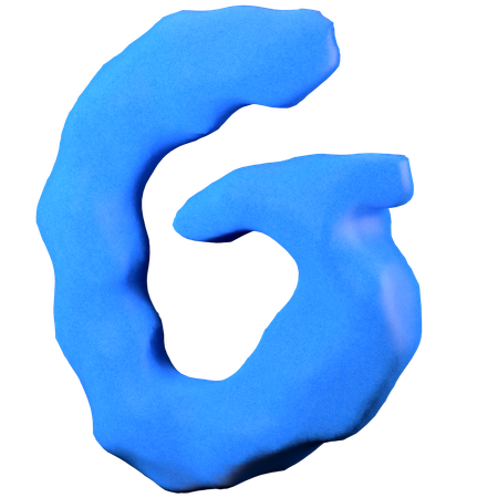 Argila letra G  3D Icon