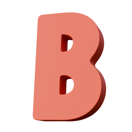 Letra B  3D Icon