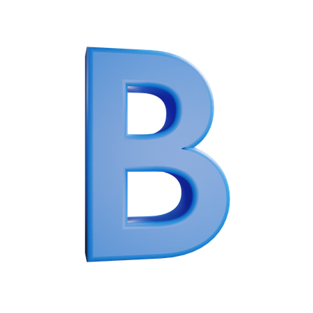 Letra b  3D Icon