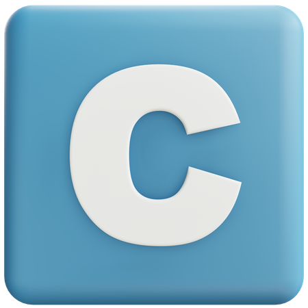 Letra c  3D Icon