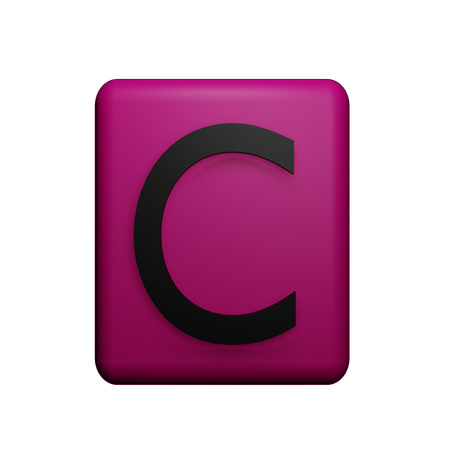 Alfabeto c  3D Icon