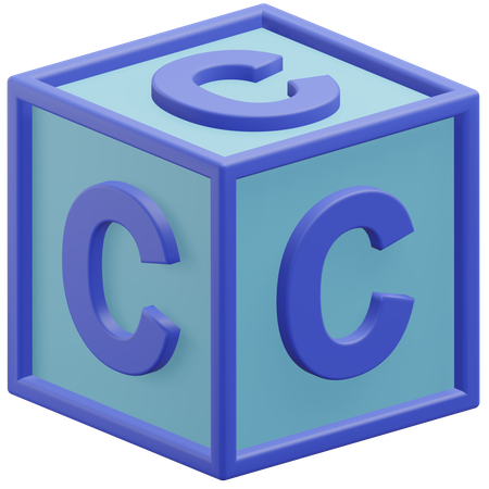 Cubo letra c  3D Icon