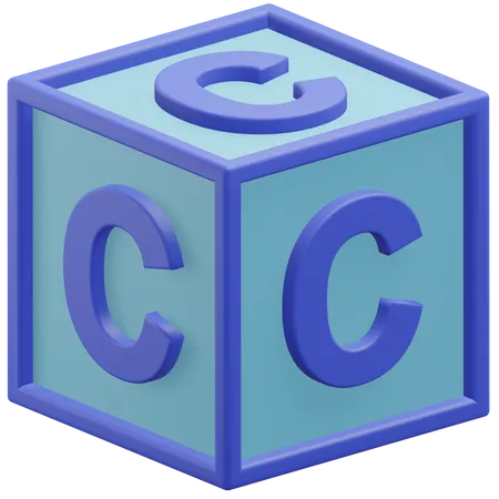 Cubo letra c  3D Icon