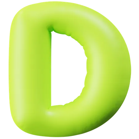 Letra d  3D Icon