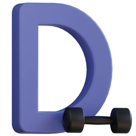 Letra d  3D Icon