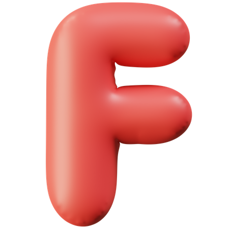 Letra f  3D Icon