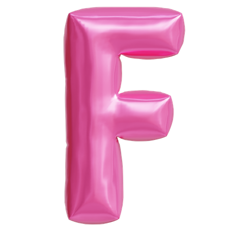 Letra f  3D Icon