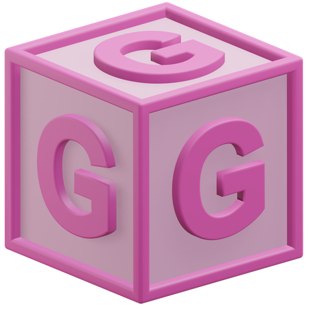 Letra f cubo  3D Icon