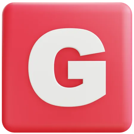 Letra g  3D Icon