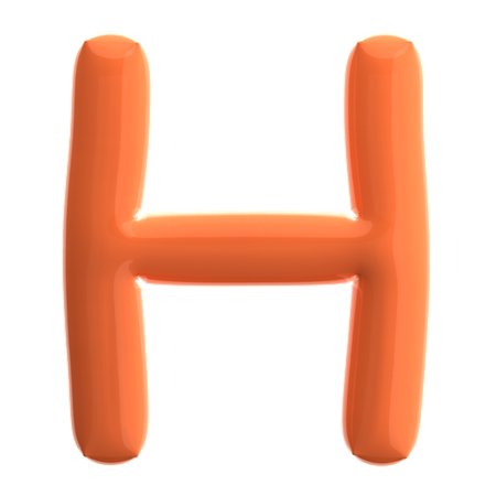 Letra h  3D Icon