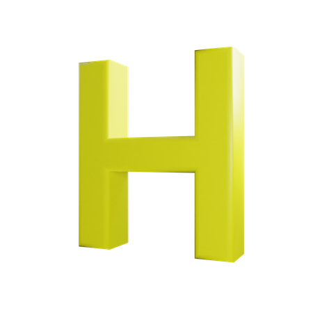 Letra h  3D Icon
