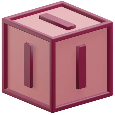 Letra i cubo  3D Icon