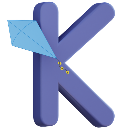 Letra k  3D Icon