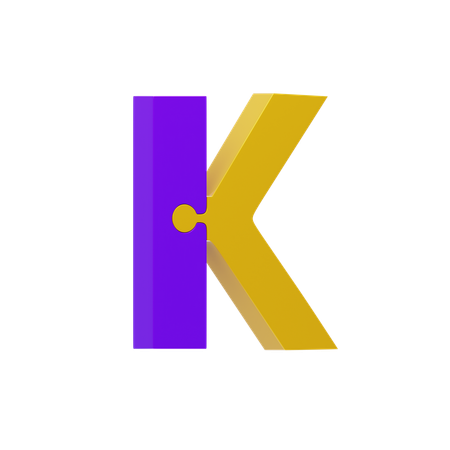 Letra k  3D Icon