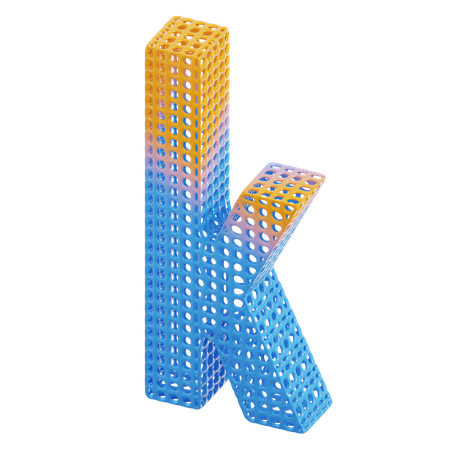 Letra k  3D Icon