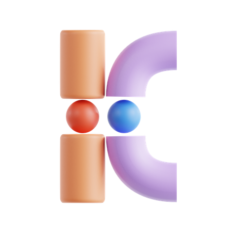 Letra k  3D Icon