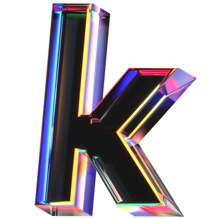 Letra k  3D Icon