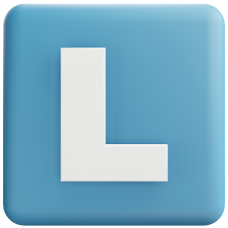 Letra l  3D Icon