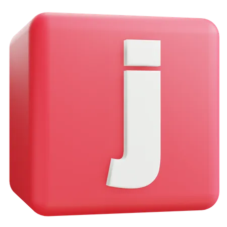 Letra minúscula j  3D Icon