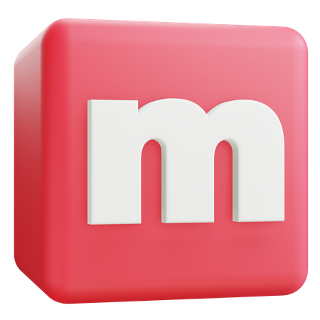 Minúscula m  3D Icon