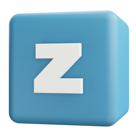 Letra minúscula z  3D Icon