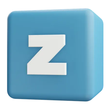 Letra minúscula z  3D Icon