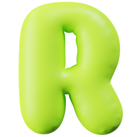 Letra r  3D Icon