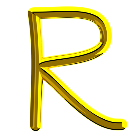 Letra r  3D Icon