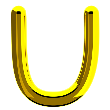 Letra u  3D Icon