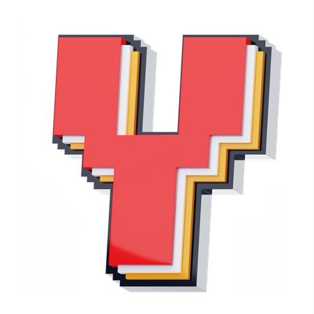 Letra  3D Icon