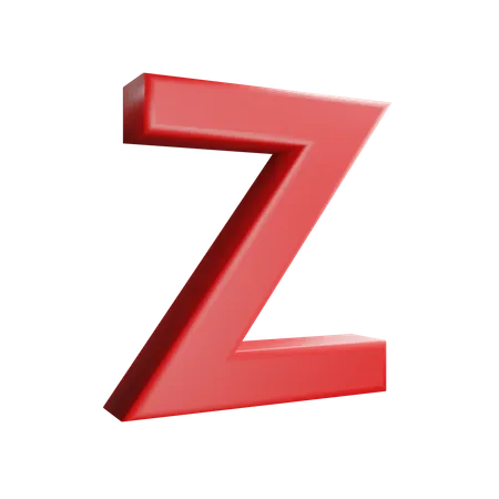 Letra z  3D Icon