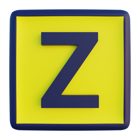 Letra z  3D Icon