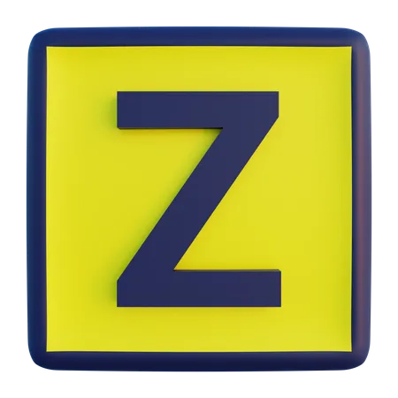 Letra z  3D Icon