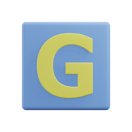 Letras g  3D Icon