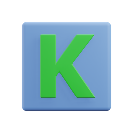 Letras k  3D Icon