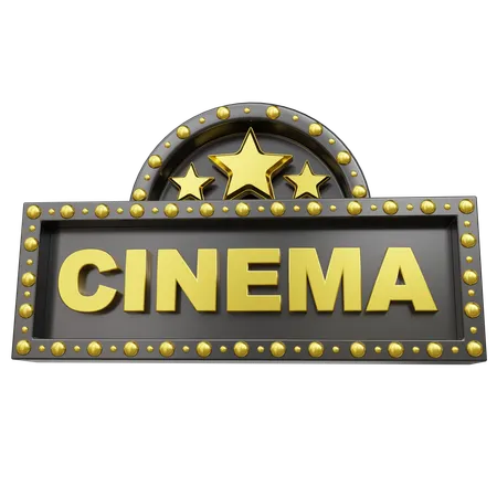 Letreiro de cinema  3D Icon