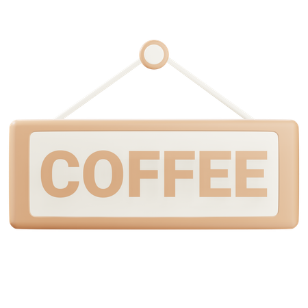 Signo de cafe  3D Icon