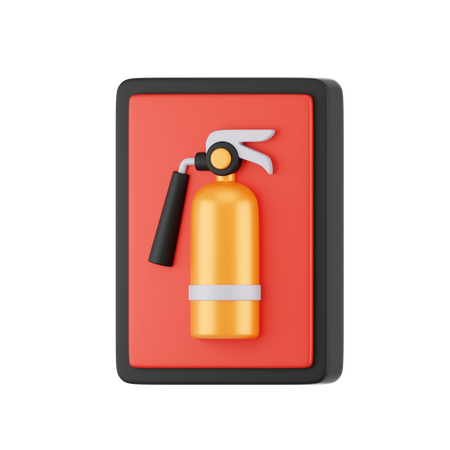 Señal de extintor de incendios  3D Icon