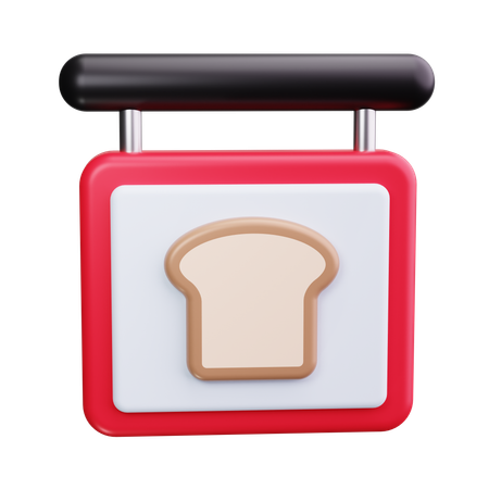 Letrero de panadería  3D Icon