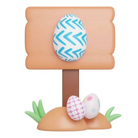 Letrero de pascua  3D Icon