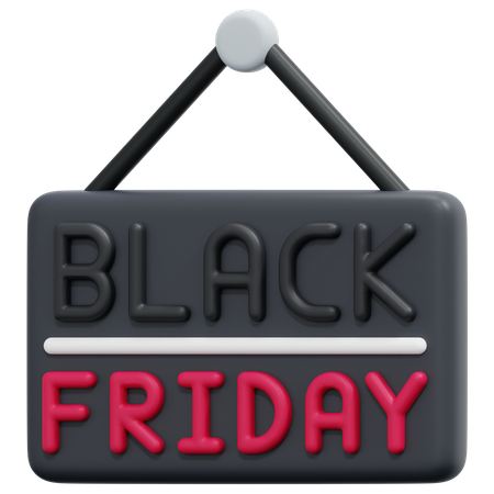 Tablero de viernes negro  3D Icon