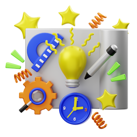 Let's Imagine  3D Icon